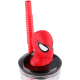 Bicchiere con cannuccia ripiegabile Spiderman Marvel personaggio 3D Bpa Free 360 ml Uomo Ragno