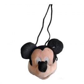 Borsa Disney Piccola Tracollina Faccia Pelouche Mickey Mouse cm 14 Topolino