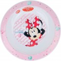 Piatto fondo per microonde Disney Minnie Mouse CM. 22 scuola e casa Bambina