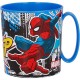 Tazza plastica per microonde Spiderman Marvel 350ml Uomo Ragno Mug Bambino