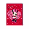 Plaid Minnie Disney Cuore Coperta  in morbido e caldo pile per bambina cm100x150