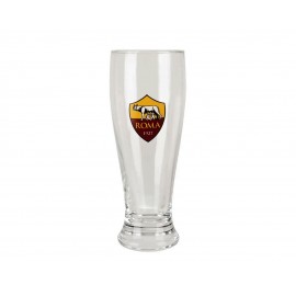 Bicchiere Boccale Vetro per Birra AS.Roma ufficiale 415ml  idea regalo Uomo Ragazzo Tifoso