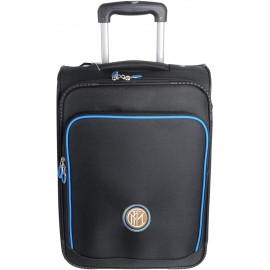 Valigia Trolley Inter Bagaglio a Mano 52x35x20 2 Ruote Prodotto Ufficiale Nero Azzurro