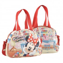 BORSA PASSEGGIO MINNIE MOUSE DISNEY BOWLING CON TRACOLLA E MANICO