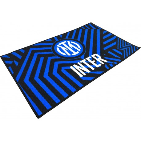 Tappeto FC INTER Antiscivolo ufficiale 70X110 CM Nero Azzurri Internazionali arredo cameretta