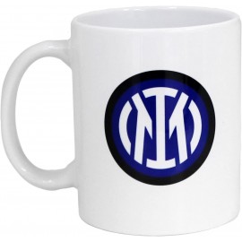 Tazza Ceramica FC Inter Ufficiale con logo Mug Colazione Nero Azzurri 350 ml