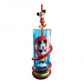 BICCHIERE CON CANNUCCIA SPIDERMAN MARVEL PLASTICA ML.430