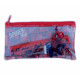 SET CANCELLERIA SPIDERMAN MARVEL 5 PEZZI TOMBOLINO MATITA GOMMA TEMPERAMATITE E RIGHELLO