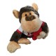 PELUCHE SCIMIETTA CON CUOREE T-SHIRT MORBIDO VENTOSE SULLE MANI PUPAZZO CM.16