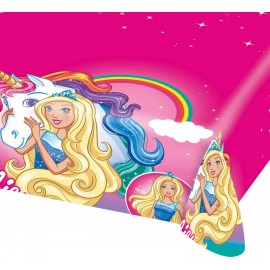 Tovaglia-festa-compleanno Barbie con Unicorno 120x180cm  Compleanni Bambina