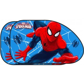 Coppia Tendine Laterali Trapezio Parasole Marvel Spiderman 65x38cm - Auto Paraluce Uomo Ragno"