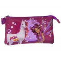 BUSTINA ASTUCCIO MIA END ME  PORTACOLORI 2 SCOMPARTI SCUOLA DISNEY CM. 22x12x10