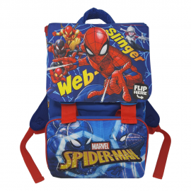 Zaino Scuola Elementare Spiderman Marvel con Pattina Magnetica Intercambiabile per Bambino