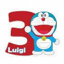 Sagoma Doraemon Personalizzata in polistirolo per feste compleanno - Nome e Numero
