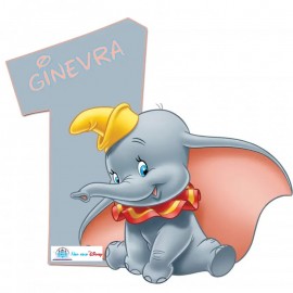 Sagoma in Polistirolo Dumbo Personalizzata Compleanno Festa e Party Disney cm 70