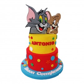 TORTA IN POLISTIROLO DECORATIVA PERSONALLIZZABILE  COMPLEANNO  NASCITA BATTESIMO BAMBINA MINNIE