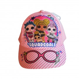 Cappello Cappellino con Visiera Lol Surprise Disney Cotone Bambina tg 52