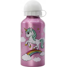 BORRACCIA IN ALLUMINIO UNICORNO CON BECCUCCIO E COPERCHIO 400 ML