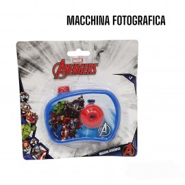 Gadget Compleanno Gioco Macchina Fotografica con Luce in Blister Avengers Marvel regalini fine festa Bambino