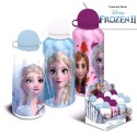 BORRACCIA IN ALLUMINIO FROZEN II DISNEY ELSA ANNA CON BECCUCCIO E COPERCHIO 500 ML BAMBINA