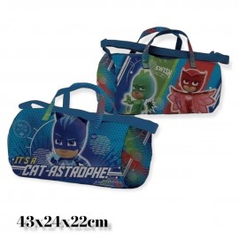 BORSONE PJ MASKS CAT BOY  BORSA DA VIAGGIO PALESTRA BAMBINO CM.38X27X17