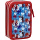 ASTUCCIO SCUOLA UNICORNO DISNEY 3 ZIP/CERNIERE PORTA COLORI CARIOCA CM. 20X13X6