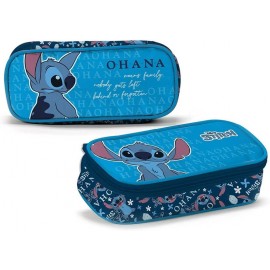 Astuccio Tombolino Rettangolare Scuola Stitch Disney Portacolori Beauty cm 22 Bambini
