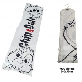 FULAR PASHMINA PAREO DISNEY SETTE NANI CON CONFEZIONE REGALO 180X55