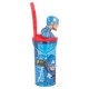 BICCHIERE CON CANNUCCIA RIPIEGABILE CAPITAN AMERICA MARVEL PERSONAGGIO 3D BPA FREE 360 ml  BAMBINO