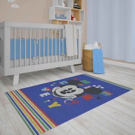 Tappeto Disney Mickey Mouse Cm 80 x 120 Antiscivolo Tappeto da gioco per bambini Topolino