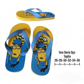 INFRADITO MINIONS 28 CATTIVISSIMO ME CIABATTE MARE SPIAGGIA  FLIP FLOP