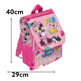 ZAINO ESTENSIBILE MINNIE SCUOLA BORSA TEMPO LIBERO CM.41x31x20 DISNEY