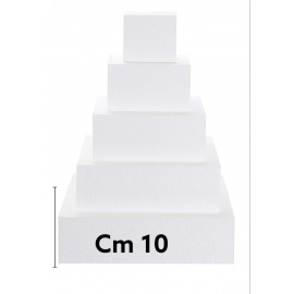 Base Polistirolo per Torta Quadrata Cake Design altezza 5 CM varie misure Basi