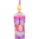 Bicchiere con cannuccia ripiegabile Principessa Cenerentola Disney personaggio 3D Bpa Free 360 ml Bambina