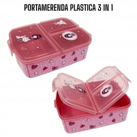 PORTAMERENDA MULTISCOMPARTO MICKEY MOUSE DISNEY TOPOLINO PORTA PRANZO SCUOLA TEMPO LIBERO BAMBINI