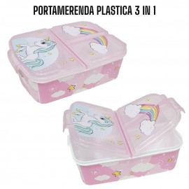 PORTAMERENDA MULTISCOMPARTO MICKEY MOUSE DISNEY TOPOLINO PORTA PRANZO SCUOLA TEMPO LIBERO BAMBINI