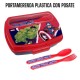 PORTAMERENDA CON POSATE SPIDERMAN MARVEL CUCCHIAIO FORCHETTA UOMO RAGNO