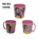 Tazza Principesse in plastica con manico microonde Disney 350ml