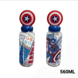 Borraccia con tappo svitabile 3D Capitan America Avengers Marvel 560 ml  Scuola e Tempo Libero Bambini