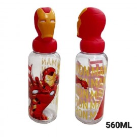 Borraccia con tappo svitabile 3D Iron Men Avengers Marvel 560 ml Scuola e Tempo Libero Bambini