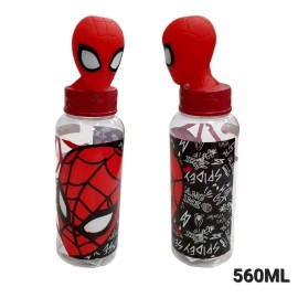 Borraccia con tappo svitabile 3D Spiderman Avengers Marvel 560 ml Scuola e Tempo Libero Bambini