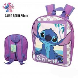 Zaino Zainetto Scuola Disney Stitch Bambini Asilo & Tempo libero 30cm, Blu