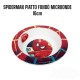 Piatto Fondo Spiderman Marvel in Plastica per Microonde diametro 16cm Piatti Pappa Bambino