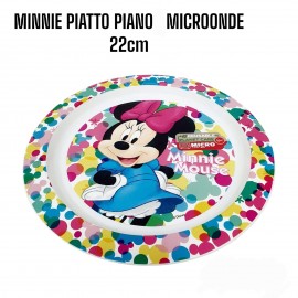 Piatto Piano Minnie Mouse Disney Plastica microonde diam.22cm