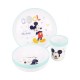 Set pappa Mickey Mouse Disney Microonde Gift Box Piatto Ciotola Bicchiere Topolino Baby idea Regalo