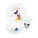 Set pappa Mickey Mouse Disney Microonde Gift Box Piatto Ciotola Bicchiere Topolino Baby