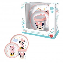 Set pappa Mickey Mouse Disney Microonde Gift Box Piatto Ciotola Bicchiere Topolino Baby