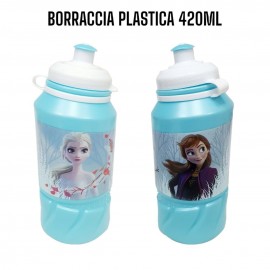 Borraccia in Plastica Frozen Disney con Beccuccio 420 ml Scuola Sport Tempo Libero Bambina