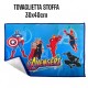 Set Scuola Asilo 5 pz-Avengers Marvel School Pack Completo Zaino 3D con led-Borraccia Bicchiere Portamerenda Tovaglietta