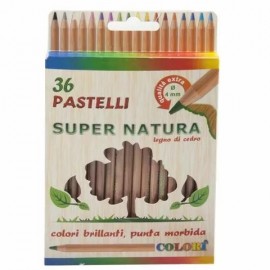 SCATOLA DA 12 MATITE COLORATE DI LEGNO FSC – PASTELLI COLORATI CON MINA RESISTENTE